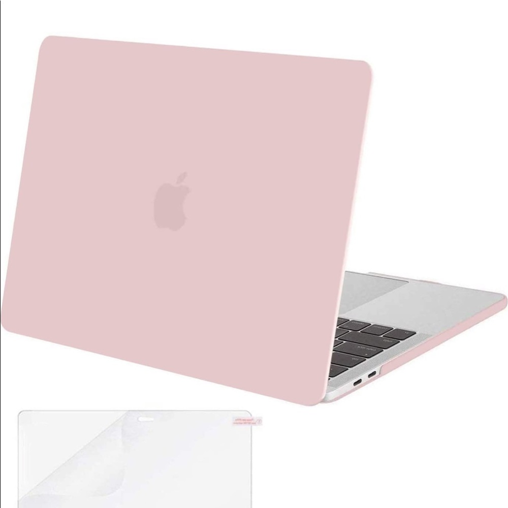 MacBook Pro light pink case